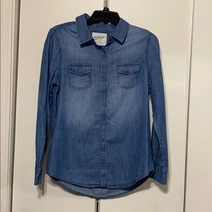 Denim button down shirt